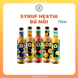 Syrup Hestia chai 750ml nhiều hương vị pha chế dễ dàng
