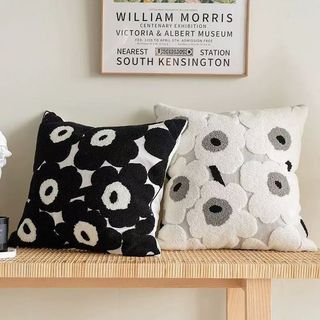   CÓ SẴN  Vỏ gối sofa trang trí đen trắng - gối sofa phòng khách gối sofa tựa lưng 