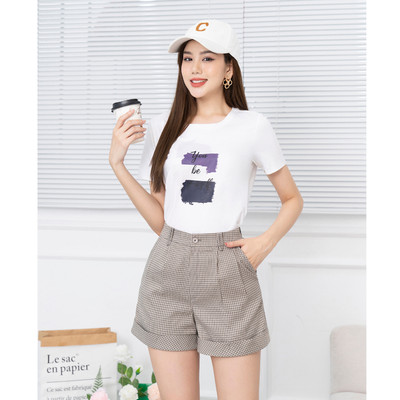 Quần sooc nữ NS09 gập gấu chất tuypsi Loza LQ303219