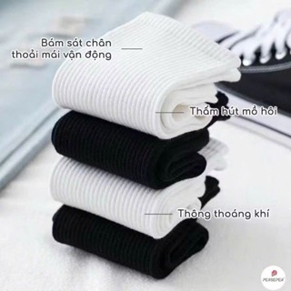 Combo 10 đôi tất NIK trắng đen thể thao, vớ nam nữ cổ ngắn cổ trung cổ cao nam nữ KHO SỈ TẤT VỚ 91