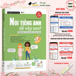 Sách Nói Tiếng Anh Dễ Vậy Sao Cho Người Mới Bắt Đầu? Easy English Step-By-Step - TẶNG KHOÁ HỌC HITBOOKS