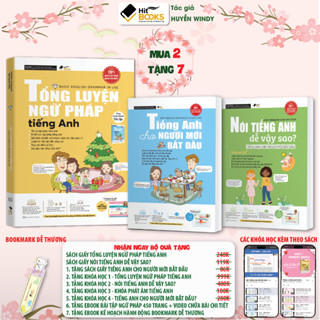 Sách - COMBO 3 Sách Nói TA Dễ Vậy Sao + Tổng Luyện Ngữ Pháp + TA Bắt Đầu - Tặng khóa học HITBOOKS - Tác giả HUYỀN WINDY