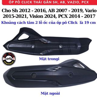 Ốp Pô Click Thái Lắp Sh 2012 - 2016, AB 2007 - 2019, Vario 2015-2021, Vision 2024, PCX 2014 - 2017