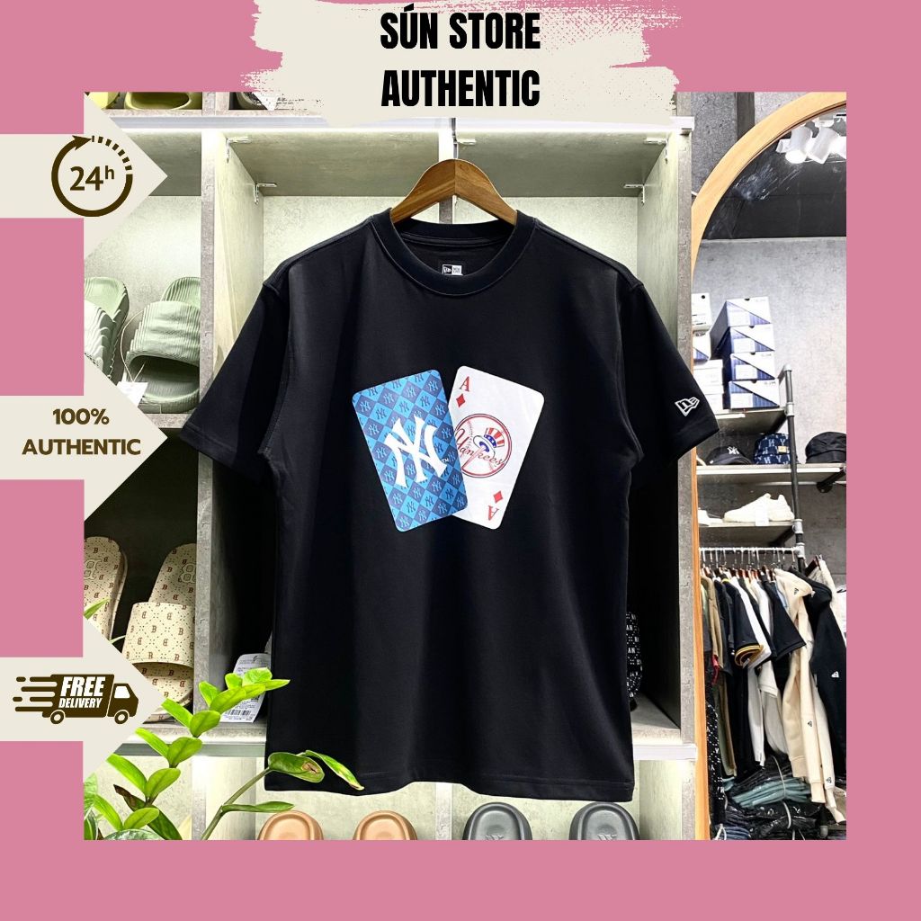 (AUTH) ÁO THUN TEE NEW ERA x XÌ DÁCH ĐEN ( CHÍNH HÃNG)