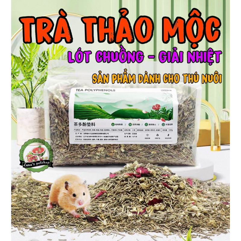 Lót chuồng trà hoa thảo mộc Bucatstate. Lót chuồng trà hoa Mooi cho hamster. Lót chuồng tạo hương tự
