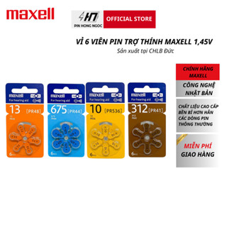 Pin máy trợ thính PR41 ( pin 312 ) , PR44 ( pin 675 ) , PR48 ( Pin 13 ) , PR536 ( Pin 10 ) MAXELL 1,45V Hàng chính hãng