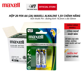 Hộp 20 Viên Pin AA / AAA Maxell Alkaline 1,5V Siêu Bền Bỉ Chính Hãng