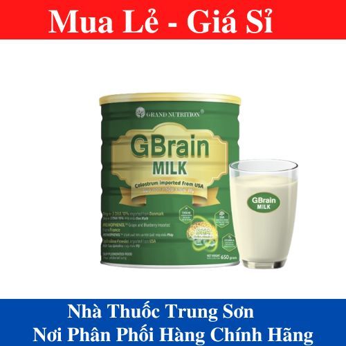 TS5- Sữa tảo trí não Gbrain Milk - hỗ trợ phát triển não bộ và cải thiện khả năng ghi nhớ  TS PHARMA