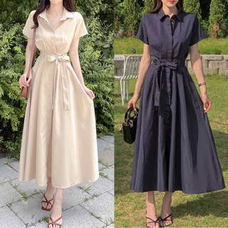 Váy dáng dài, đầm sơ mi thiết kế đai eo phong cách trẻ trung, nữ tính, sang chảnh 7.Beautiful V192