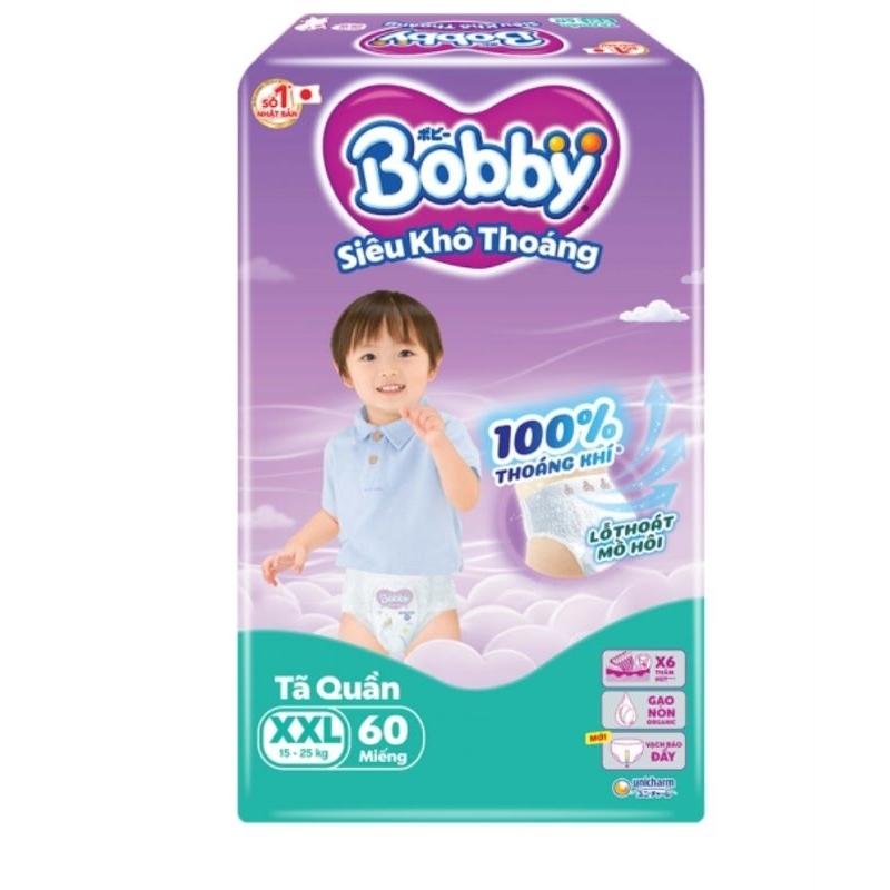 Tã quần Bobby size XXL - 56 miếng (15 - 25kg)