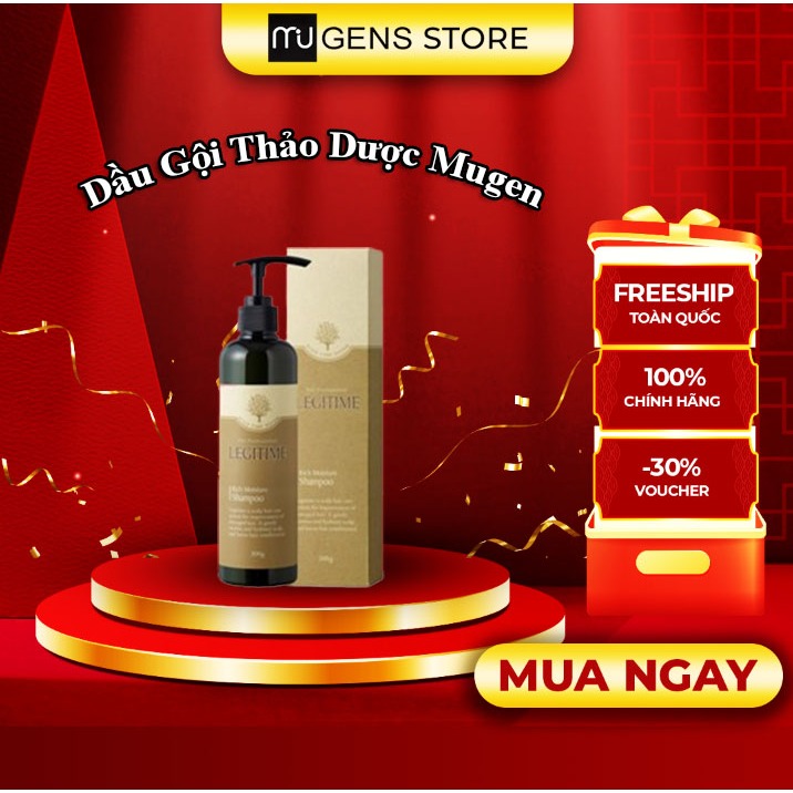 Dầu gội thảo dược mugens ngăn rụng tóc sạch gàu hết ngứa cho tóc khô hàn quốc