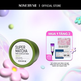 Some By Mi Mặt nạ đất sét trà xanh Super Matcha Pore Clean Clay Mask 100g hỗ trợ làm sạch mụn đầu đen