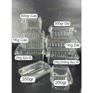 50 hộp đựng trái cây 250gr 350gr 500gr 1000gr, hộp đựng cherry. dâu tây, hộp nhựa pet trong suốt đựng nho.
