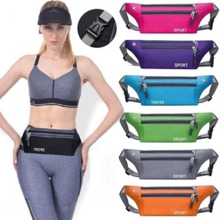 Túi đeo chéo hông bụng chạy bộ thể thao nam nữ mini chống thấm nước 3 ngăn nhỏ gọn cực kỳ tiện dụng - Túi thể thao