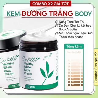   Size 500g  Kem Body Rau Má Dưỡng Trắng Toàn Thân Cấp Ẩm Thẩm Thấu Nhanh GUO 