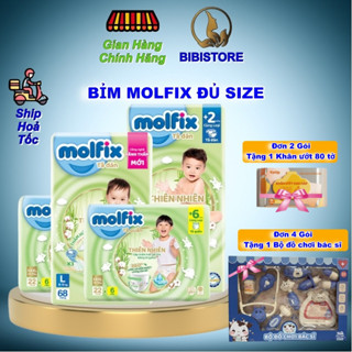 (Tặng Quà Từ 2 Gói) Tã dán Tã quần em bé Bỉm Molfix size S, M, L, XL, XXL, XXXL (Bibistore TB)
