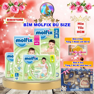 ̣(Tặng Quà Từ 2 Gói) Tã dán Tã quần em bé Bỉm Molfix size S, M, L, XL, XXL, XXXL (Bibistore)