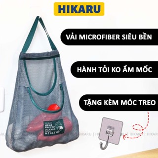 Túi Đựng Hành Tỏi Khô Dạng Lưới 2 Ngăn Riêng Biệt HIKARU Chống Mốc Chống Ẩm Chống Thối DT240800101