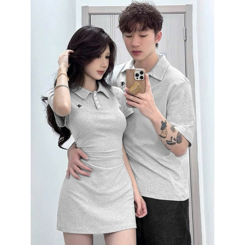 ( kèm hình thật) Set đồ đôi thun phối siêu xinh 😍😍