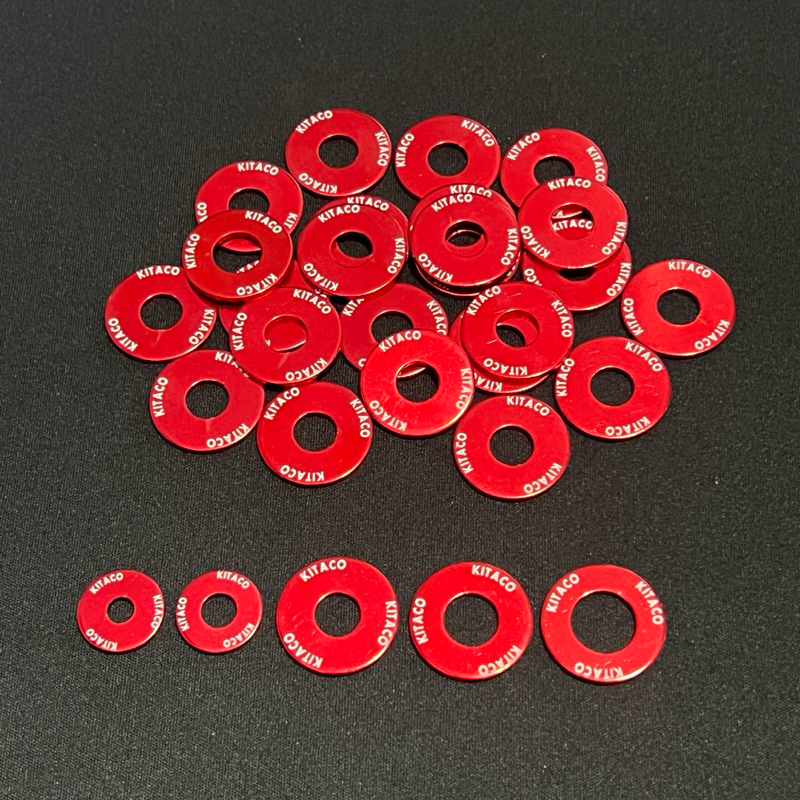 Long đền đỏ kitaco 6li/8li/10li/12li/14li nhôm cnc - Phụ kiện