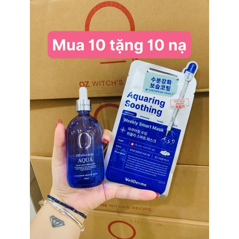 Serum Cấp ẩm oz Filler Aqua Kết Hợp Peptide Witch Recipe 60ml