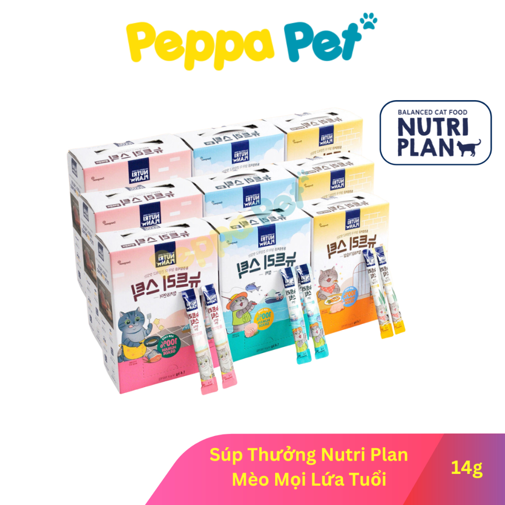 Súp Thưởng Mèo Nutri Plan Cho Mèo Mọi Lứa Tuổi (14g)