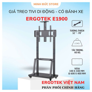 GIÁ TREO TIVI DI ĐỘNG ERGOTEK E1900 30 - 70 INCH - CÓ BÁNH XE DI CHUYỂN - HÀNG NHẬP KHẨU