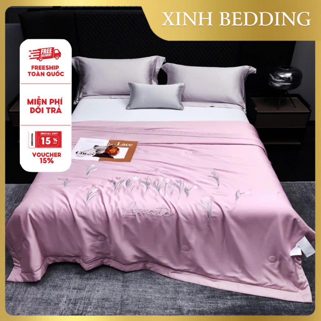 Chăn Lụa Tơ Tằm Trần Bông, Chăn Mềm, Chăn Lụa Lạnh, Chăn Lụa Tơ Tằm, Chăn Hè Mát Lạnh Cao Cấp Mùa Hè