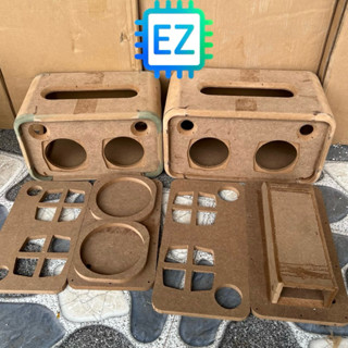  Thùng loa box loa vỏ loa thô cho combo 2.0 Boombox 2 cộng hưởng thông hơi chưa bọc da 