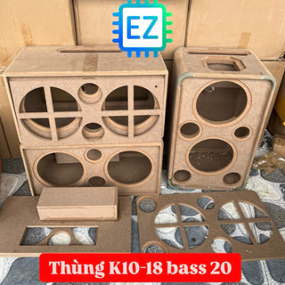  Thùng loa box loa vỏ loa thô cho combo Karaoke mạch K10-18 đôi bass 20 