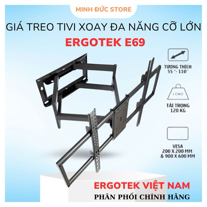  Giá Treo Tivi Xoay Đa Năng Cỡ Lớn ErgoTek P900 E69 55 - 110 inch   Hàng Nhập Khẩu    