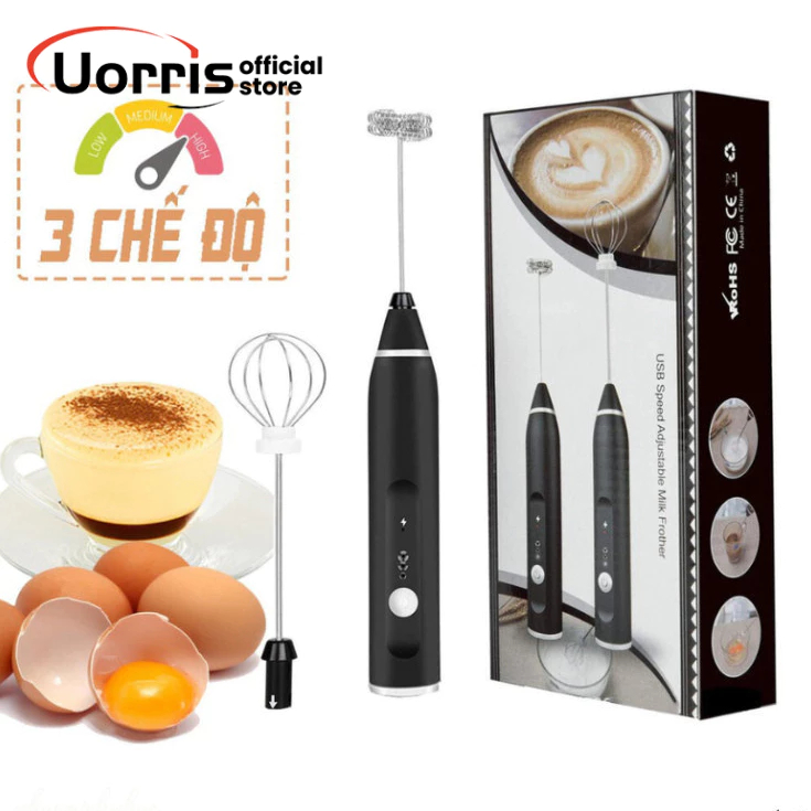 Máy đánh trứng không dây pha chế tiện lợi, que tạo bọt cafe mini cầm,máy đánh trứng cầm tay