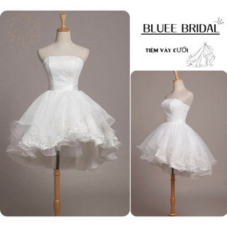  Váy Cô Dâu Đi Bàn Đi Tiệc Sang Trọng Thân Phối Ren Thiết Kế Chạy Chân Ren Tùng 5 Lớp Siêu Bồng 