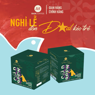 Cà phê Ủ Lạnh Cold Brew 100% Arabica HANCOFFEE hộp 10 x 20g