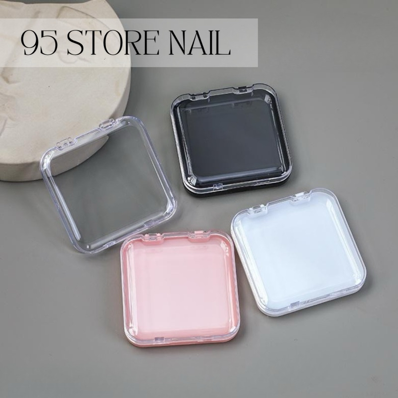 Hộp đựng nailbox cao cấp bằng meka - ( combo 5 hộp ) đựng móng giả kích thước 7.5cm