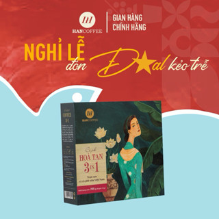 Cà Phê Sữa Hòa Tan HANCOFFEE 3IN1 Sấy Lạnh Ngọt Nhẹ, Đắng Dịu, Thơm Mùi Sữa hộp 18g
