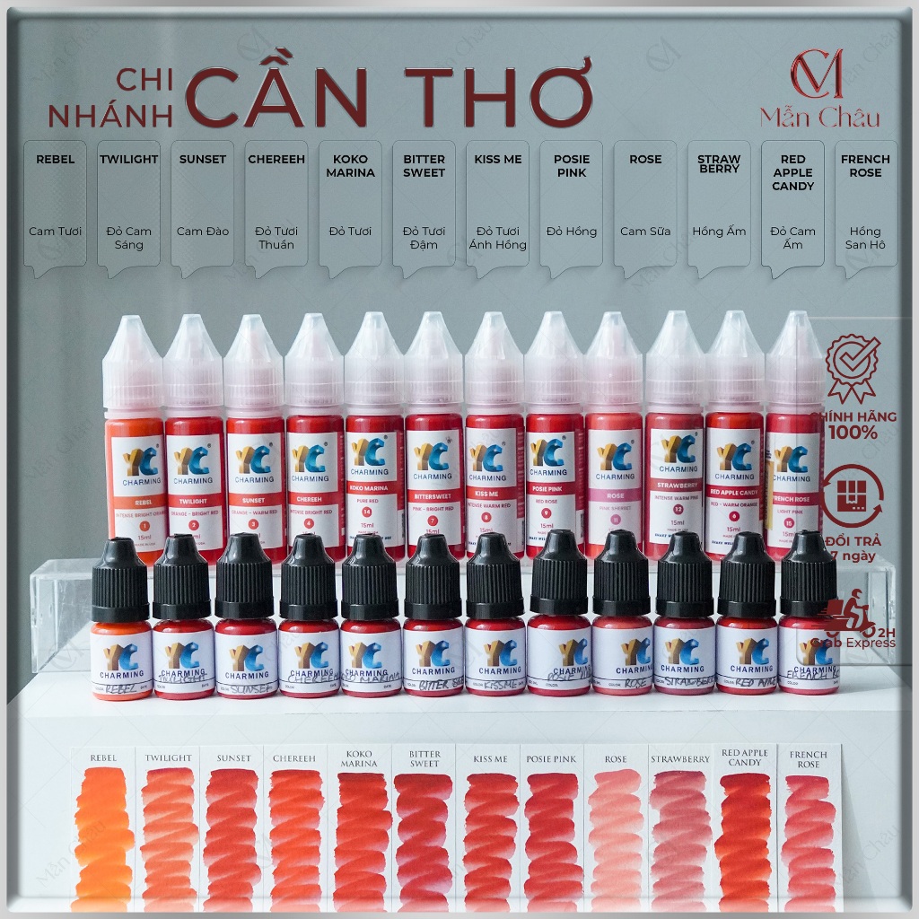 Mực YC Charming mực môi-lông mày