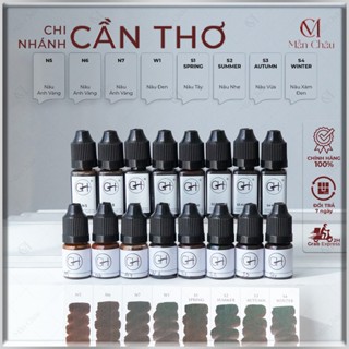 Mực GH Chuyên Kỹ Thuật HairStrokes Tạo Sợi Bằng Máy Kèm Phun Rải Hạt Chân Mày | Mực Phun Xăm