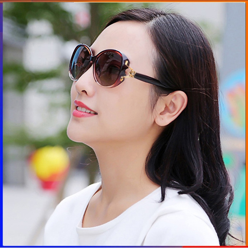 Kính thời trang nữ mắt phân cực tròng chống UV400,mắt kính nữ phong cách hàn quốc Mã F232