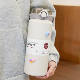  Bình nước giữ nhiệt có ống hút BOSS HiLOGI inox 304 cao cấp có quai xách tặng kèm sticker 1000ml 