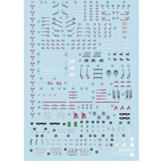 Decal nước cho RG Nu Gundam / RG Nu Gundam Double Fin Funnel Type