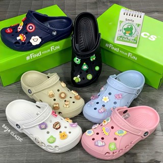  Dép Sục Cross 3P Nam Nữ Thoáng Nhẹ Siêu Bền Tặng 8 Sticker Ngẫu Nhiên,Dép Crocs Classic Baya Mẫu Mới 