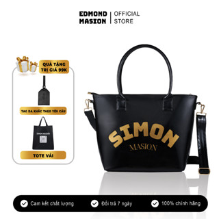 Túi xách Tote Bag size cỡ lớn EDMOND SIMON MASION da cao cấp nam nữ thời trang luxury đi học đi làm