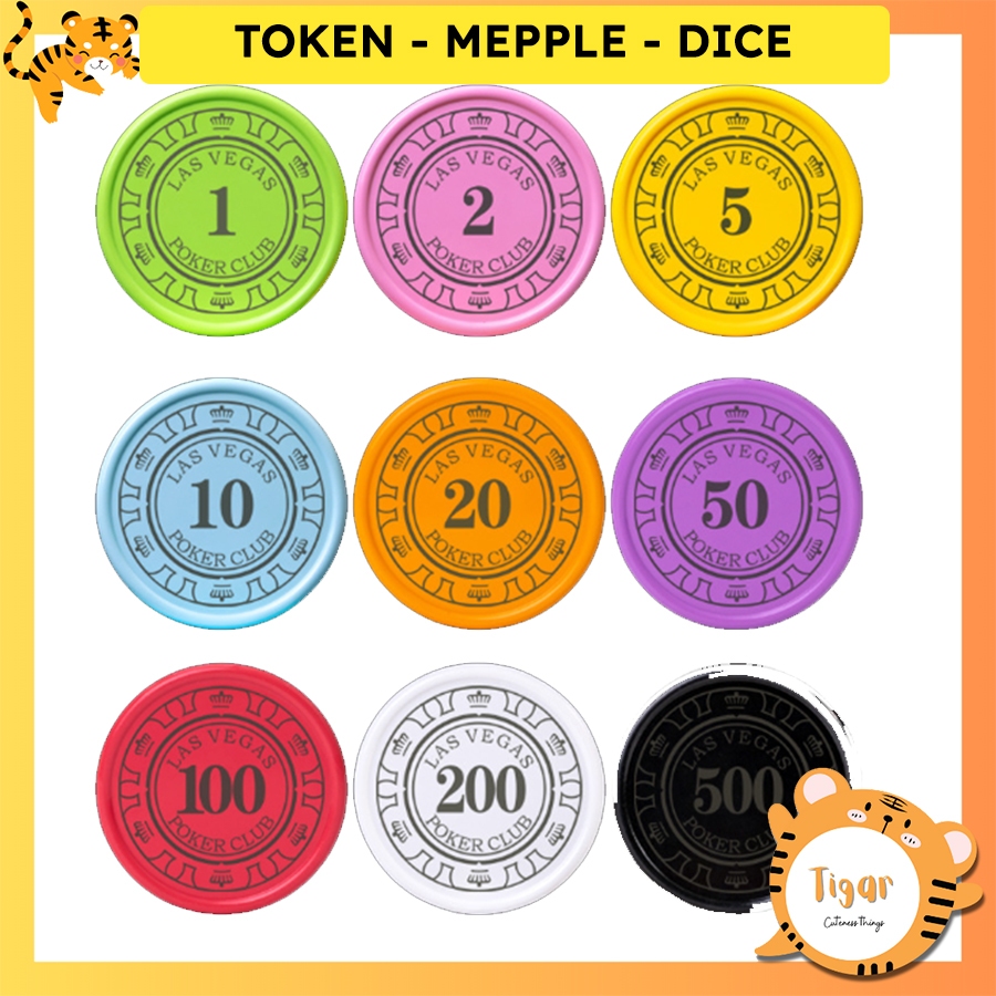 Token Tròn Tính Điểm Nhựa Plastic Nhiều Màu Disc Color Phụ Kiện DIY PNP board game