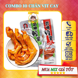  ⭐COMBO 10 Chân vịt cay Tứ Xuyên Dacheng màu đỏ ✅GÓI TIẾT KIỆM-AnVatSieuCay 