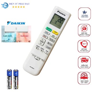 [HÀNG CHÍNH HÃNG PHÍM ÊM] Điều khiển điều hòa máy lạnh Daikin DÀI 2 chiều NÓNG-LẠNH MỚI FULLBOX