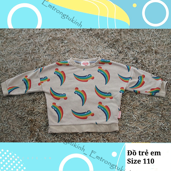 Áo nỉ cho bé Size 110 hiệu Bebedepino - hàng 2nd - Sứt cổ phong cách