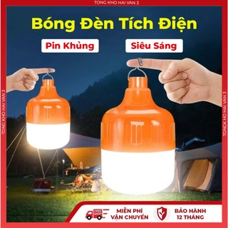  Bóng đèn tích điện công suất 50W 100W 150W 200W chống nước sạc USB tiện lợi siêu bền bảo hành 12 tháng 