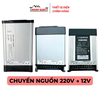 Nguồn 12V 33A sử dụng cho led 12v, dùng ngoài trời, 400W, vỏ nhôm, có quạt tản, bảo hành 6 tháng