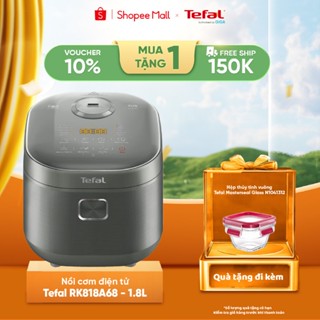 Nồi cơm điện tử cao tần Tefal RK818A68 - 1.8L - 13 chương trình cài đặt sẵn - điều khiển cảm ứng